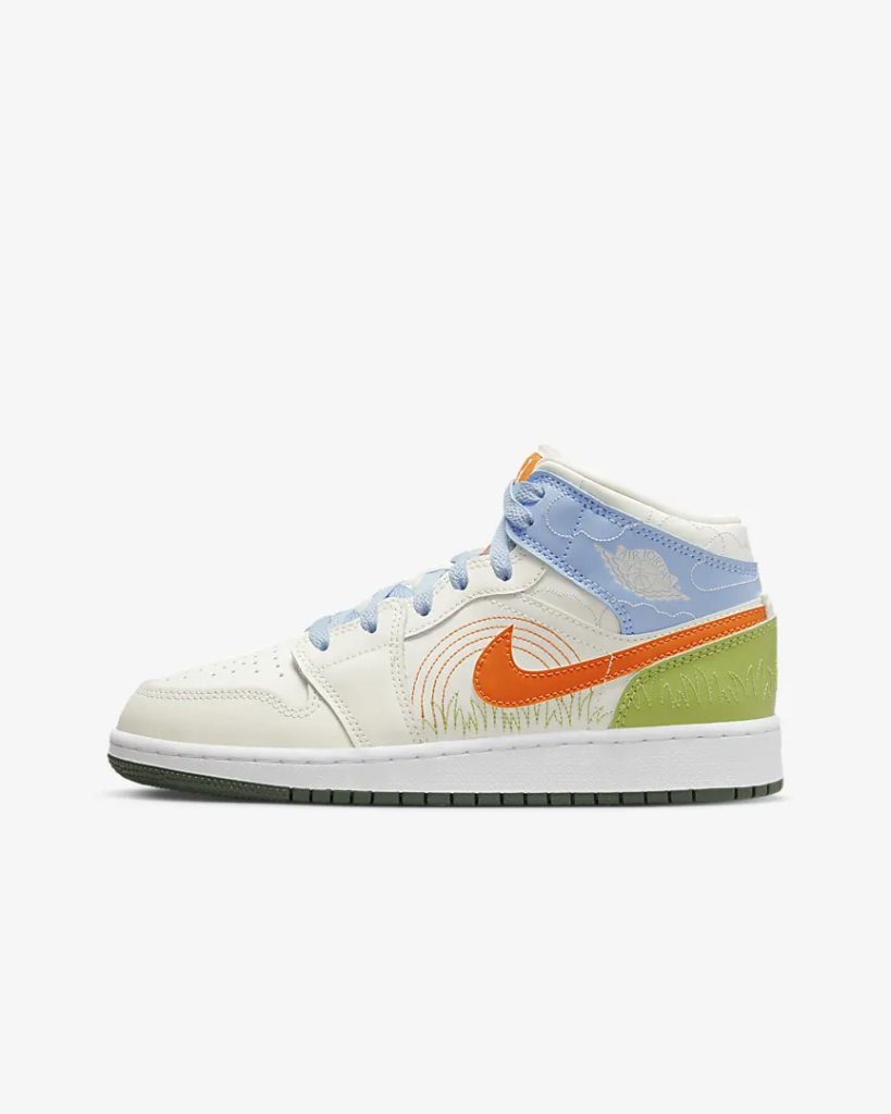 GS Air Jordan 1 Mid SE ‘Stitch’￼
