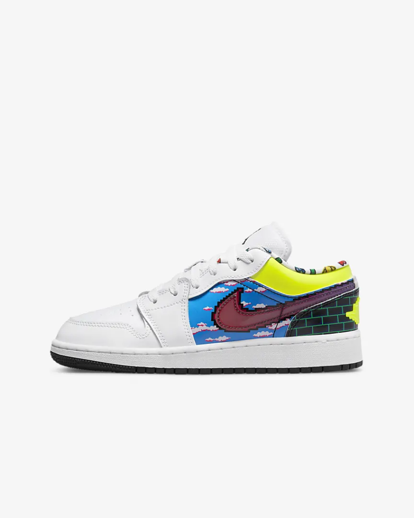 GS Air Jordan 1 Low ‘Old School Video Game’￼