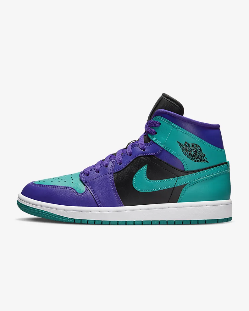 Women’s Air Jordan 1 Mid Dark Concord / Emerald’