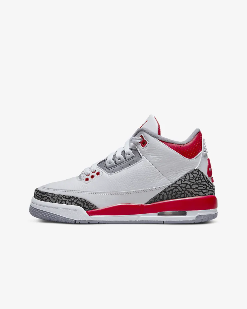 GS Air Jordan 3 Retro ‘Fire Red’