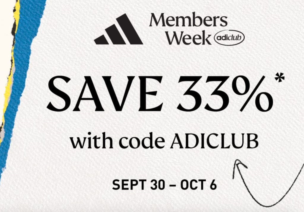 adidas Members Week 33% off Sale!!!