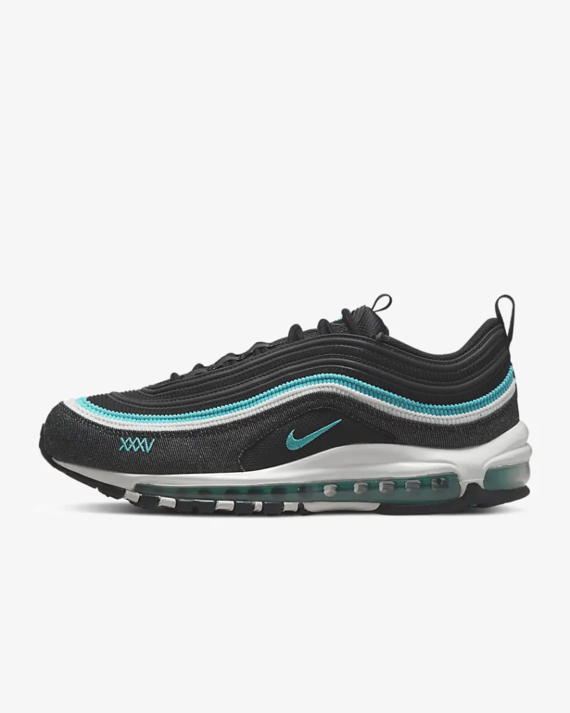 Nike Air Max 97 SE ‘Black / Sport Turquoise’ 6.38 Free Shipping