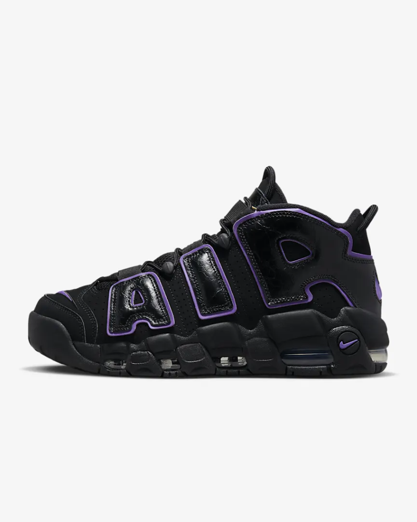 Nike Air More Uptempo ’96 ‘Black / Action Grape’ 9.18 Free Shipping