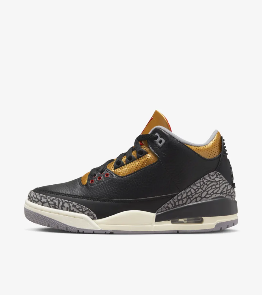 Air Jordan 3 Retro ‘Black / Metallic Gold’
