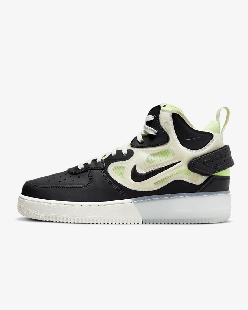 Nike Air Force 1 Mid React ‘Black / Ghost Green’