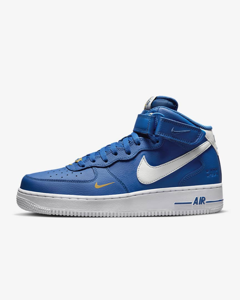 Nike Air Force 1 Mid ’07 LV8 ‘Blue Jay / Yellow Ochre’
