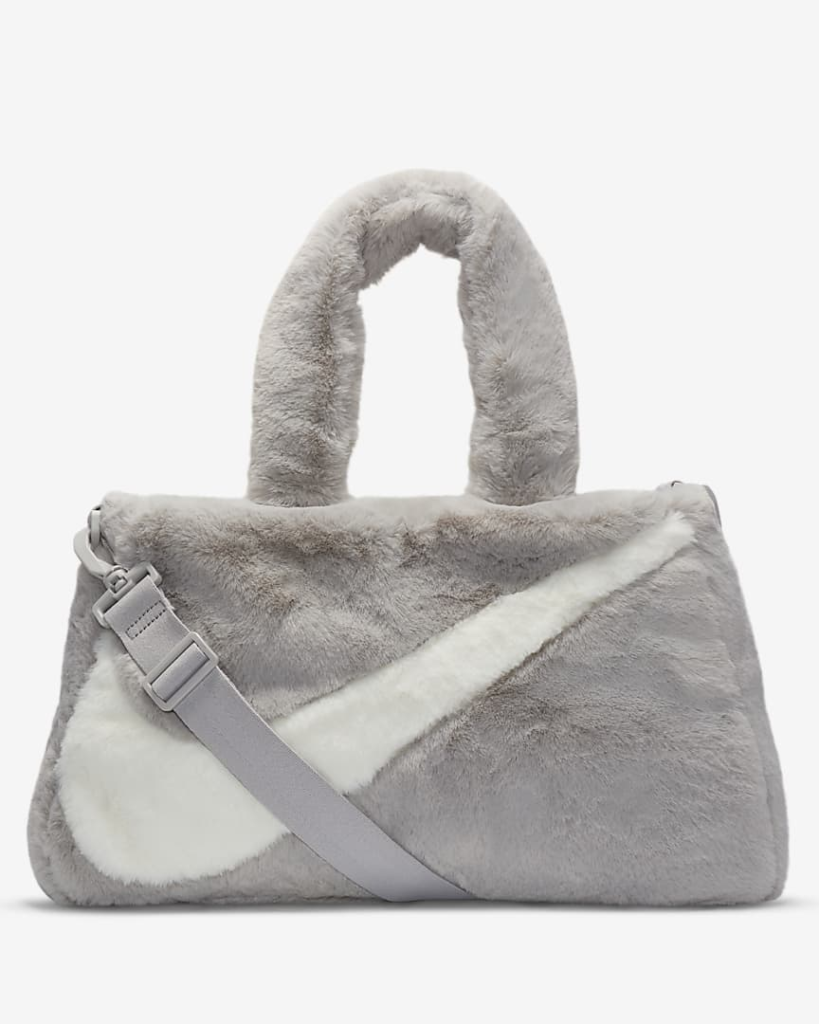 Nike Sportswear Faux Fur Tote 'Grey' - Sneaker Steal