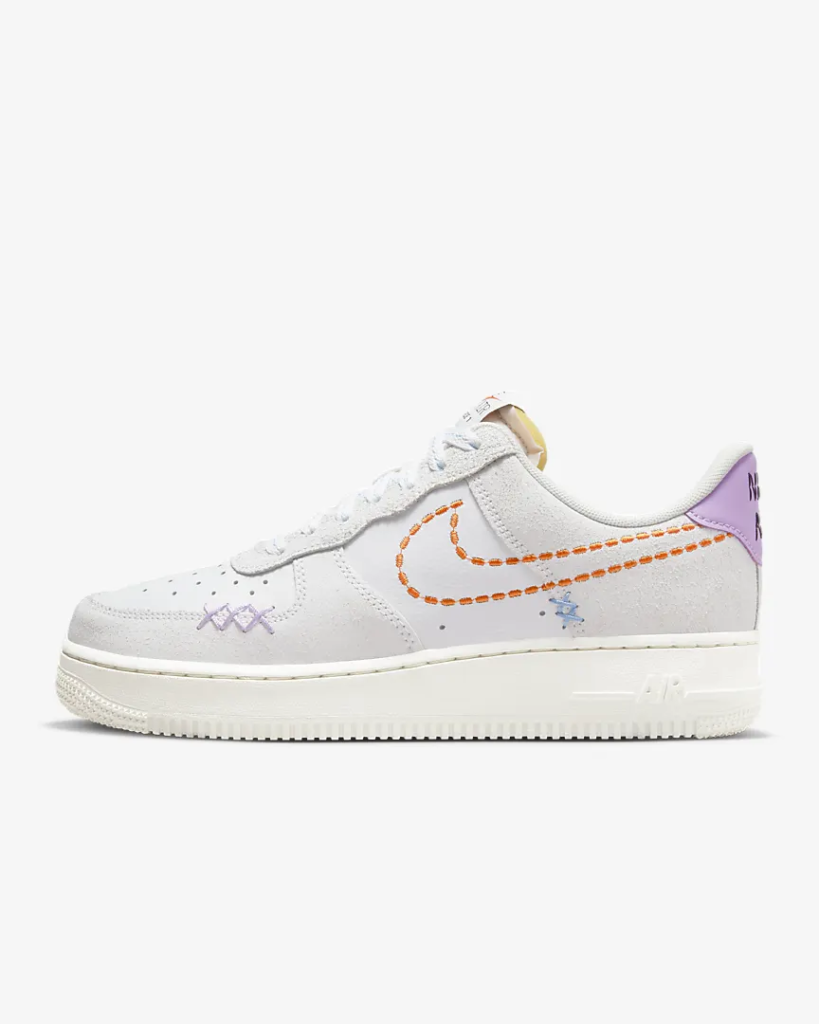 Women’s Nike Air Force 1 ’07 SE ‘Sail / Safety Orange’ .98 Free Shipping