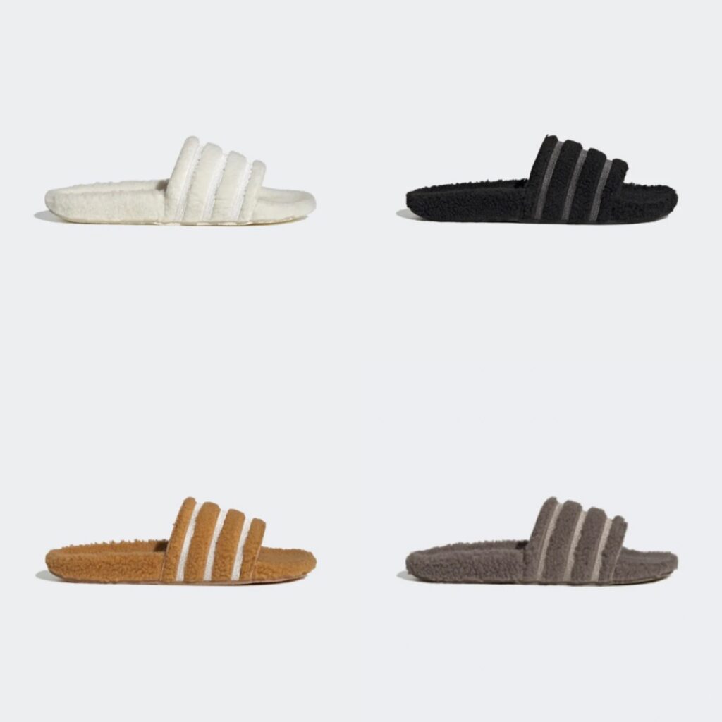 adidas Adilette Slides Fur .40 Free Shipping