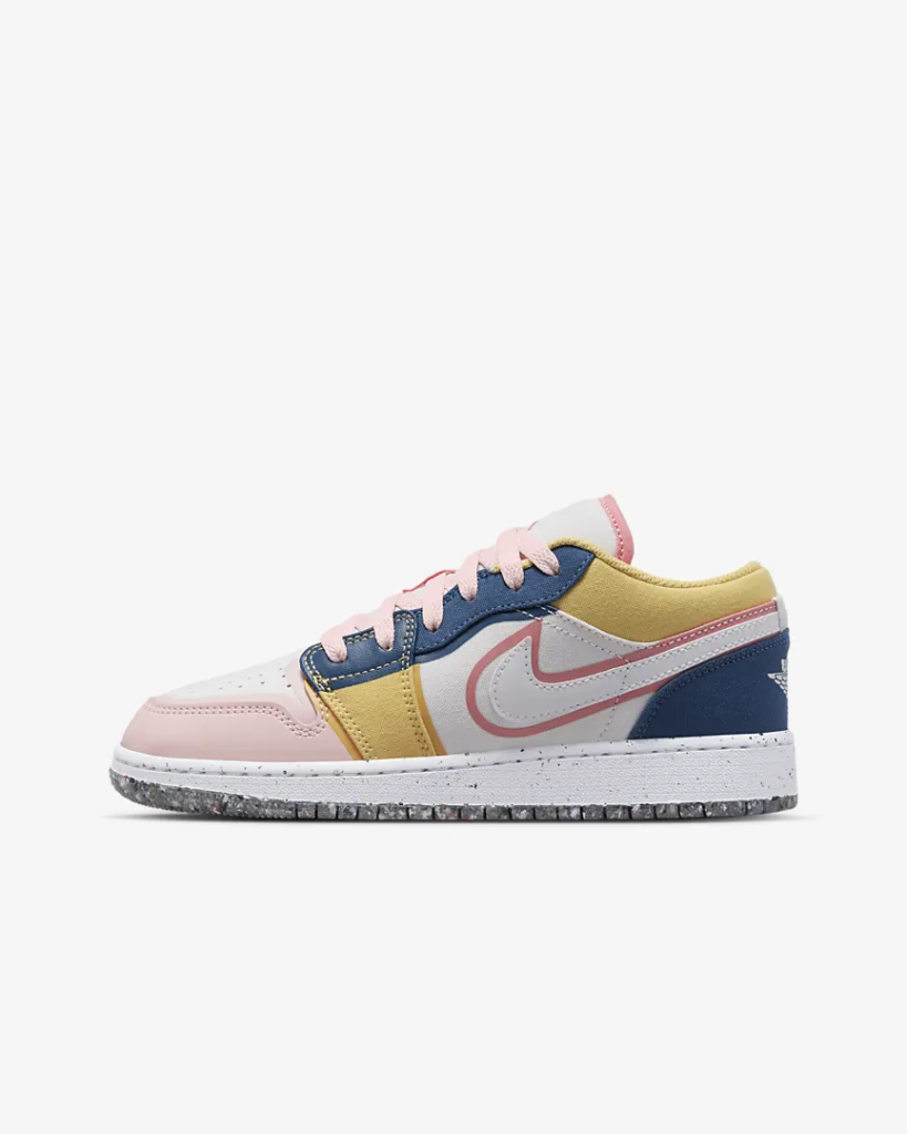 GS Air Jordan 1 Low SE ‘French Blue / Coral Chalk’