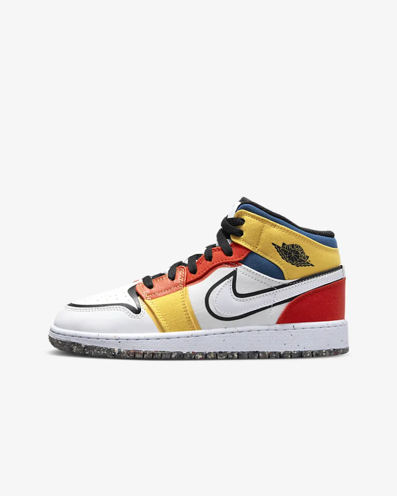 GS Air Jordan 1 Mid SE ‘Picante Red / French Blue’