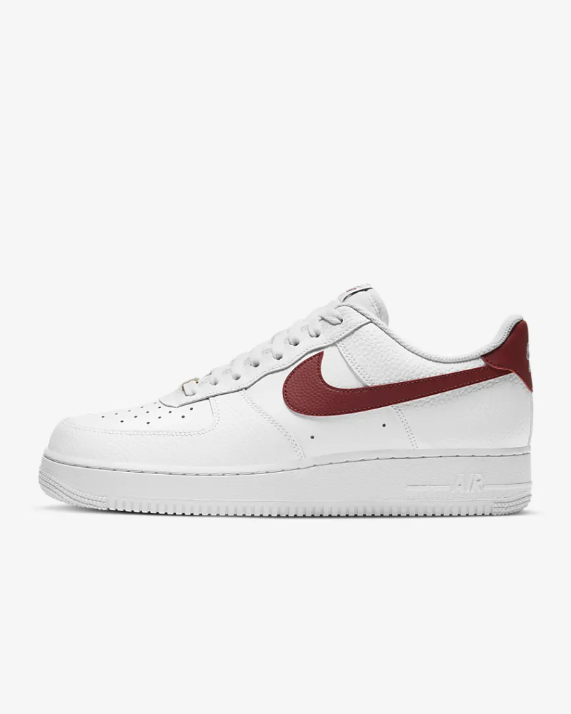 Nike Air Force 1 ’07 ‘White / Team Red’ .00 Free Shipping