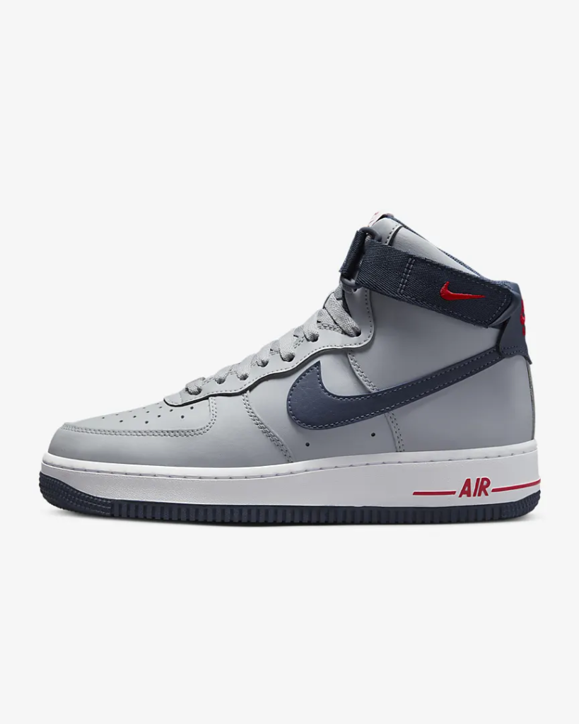 Nike Air Force 1 High 'Wolf Grey / College Navy' $65.97 Free Shipping ...