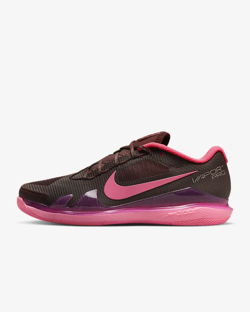 Women’s NikeCourt Zoom Vapor Pro Premium ‘Burgundy / Pink’ .37 Free Shipping