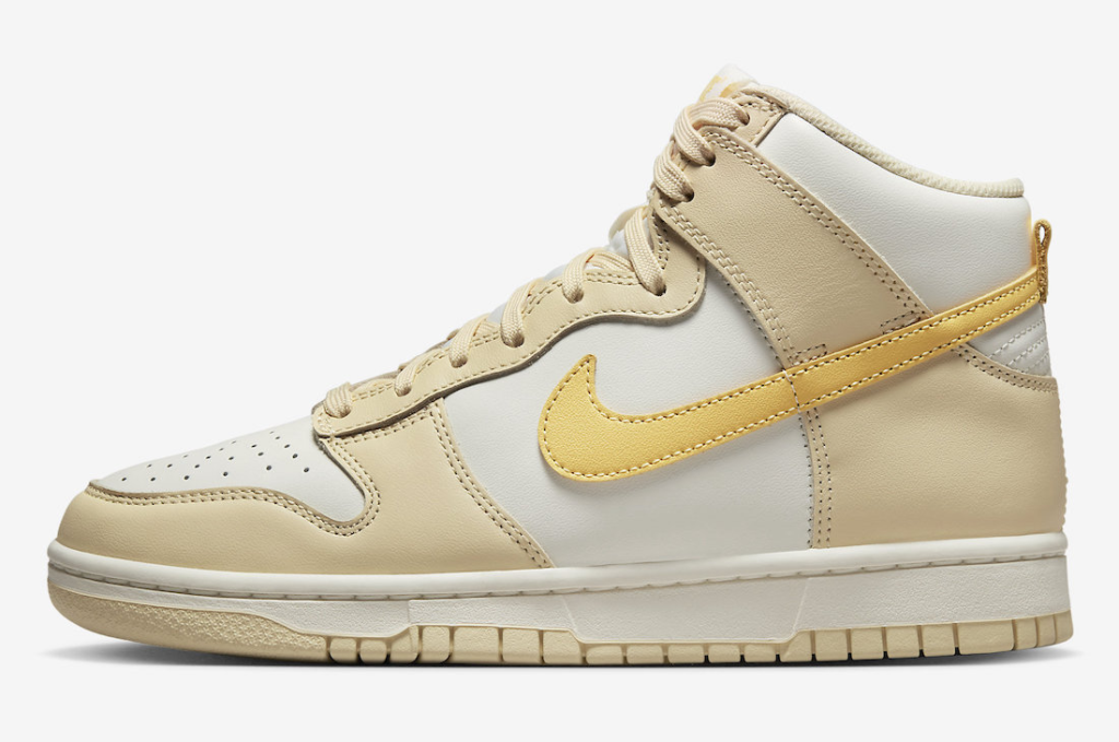 Women’s Nike Dunk High Retro ‘Pale Vanilla / Gold’