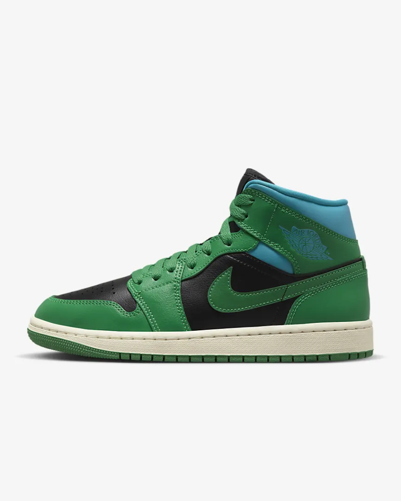 Air Jordan 1 Mid ‘Lucky Green / Aquatone’