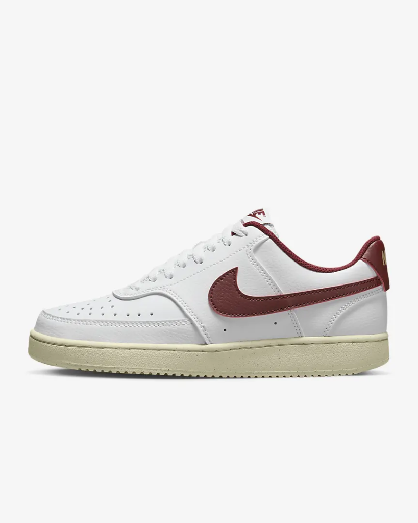Women’s Nike Court Vision Low Next Nature ‘Muslin / Team Red’ .17 Free Shipping
