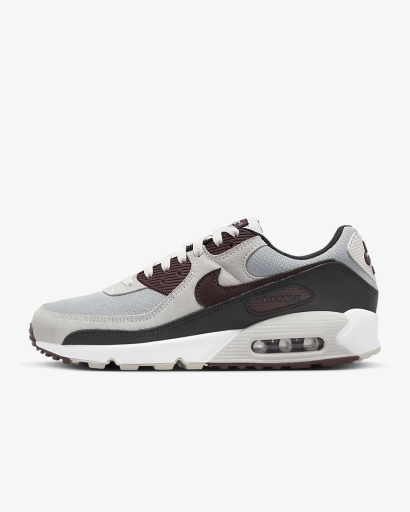 Nike Air Max 90 ‘Wolf Grey / Burgundy Crush’ .77 Free Shipping