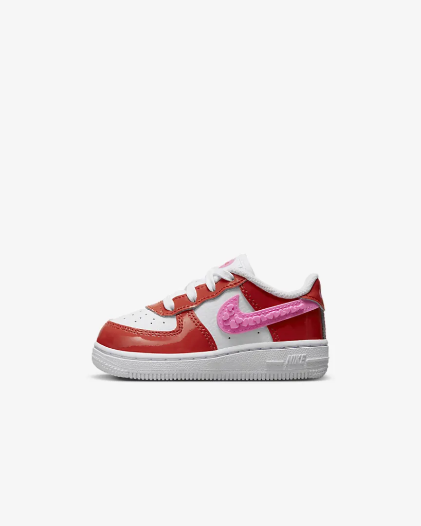 TD Nike Force 1 LV8 ‘Picante Red / Pink Spell’ .97 Free Shipping