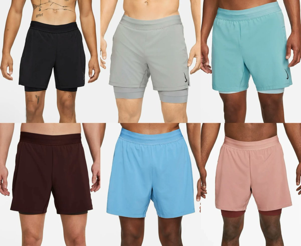 50% OFF + free shipping on the Nike 2 in 1 Yoga Shorts