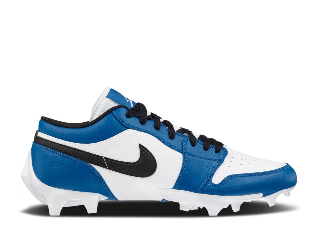 Jordan 1 Low Football Cleats ‘Royal / Black / White’