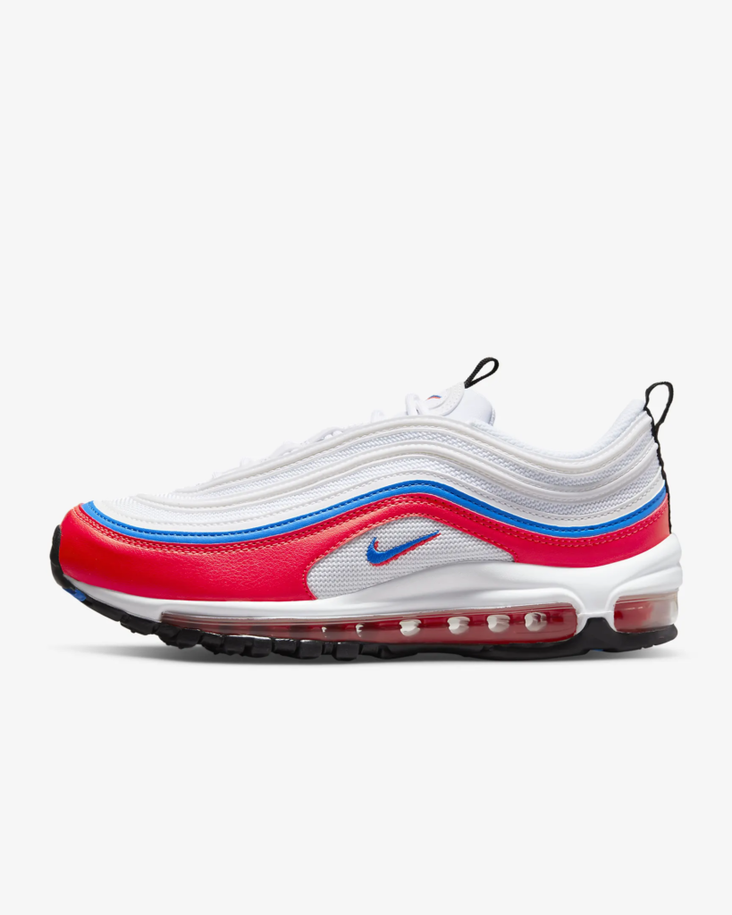 Women’s Nike Air Max 97 ‘Bright Crimson / Photo Blue’ .57 Free Shipping