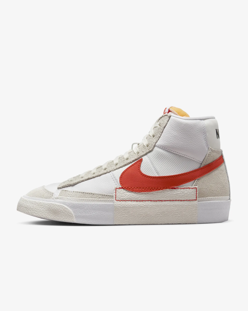 Nike Blazer Mid Pro Club ‘Summit White / Habanero’ .77 Free Shipping