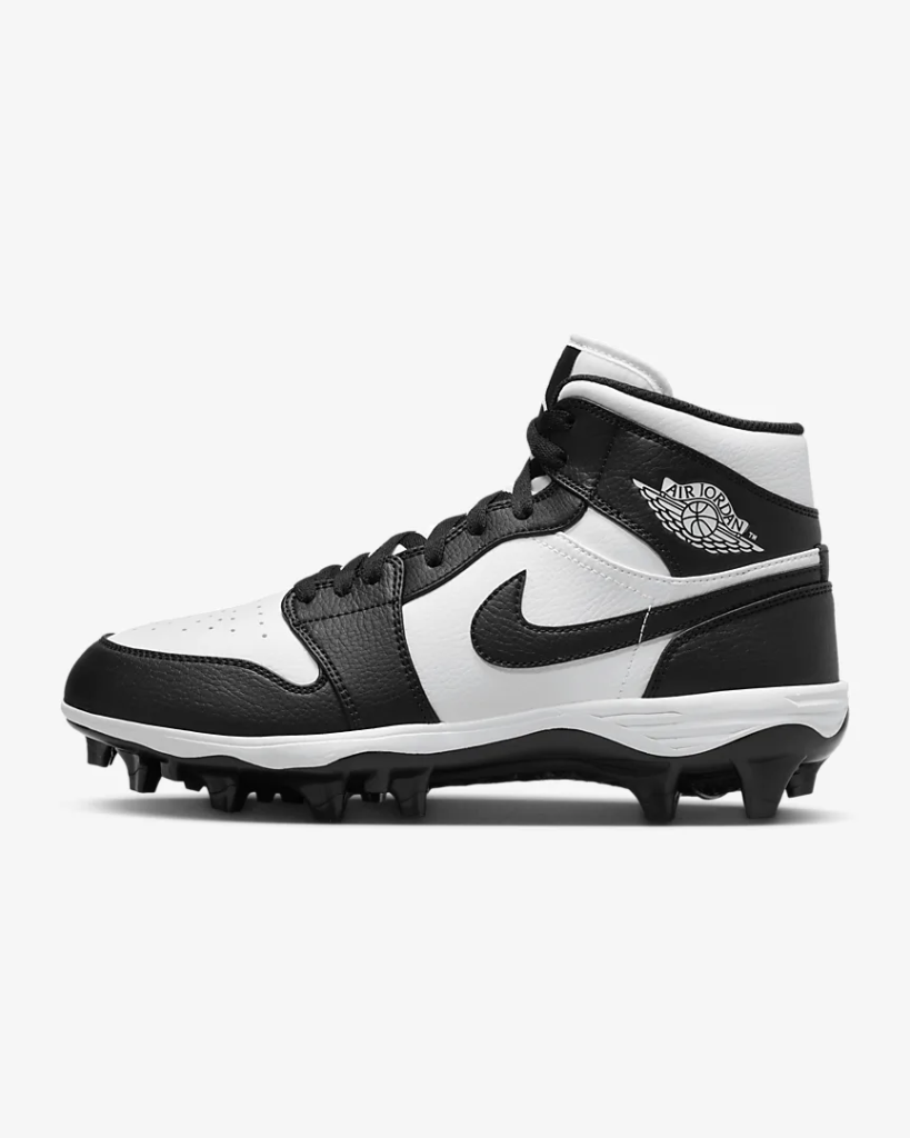 Jordan 1 Mid TD CLEAT ‘Black / White’
