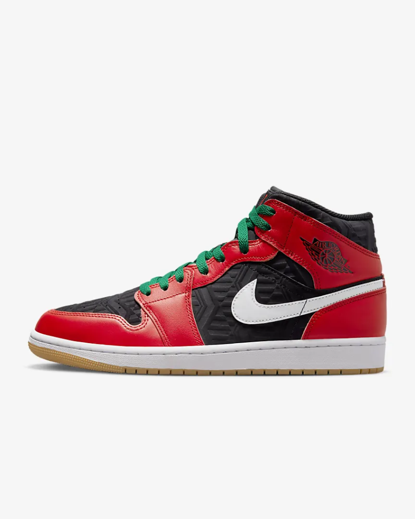 Air Jordan 1 Mid SE ‘Black / Fire Red’ .97 Free Shipping
