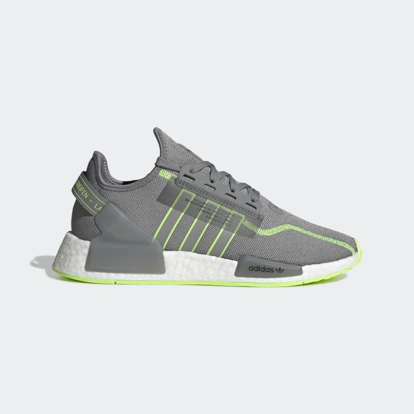 adidas NMD R1 V2 ‘Grey / Signal Green’ .00 Free Shipping