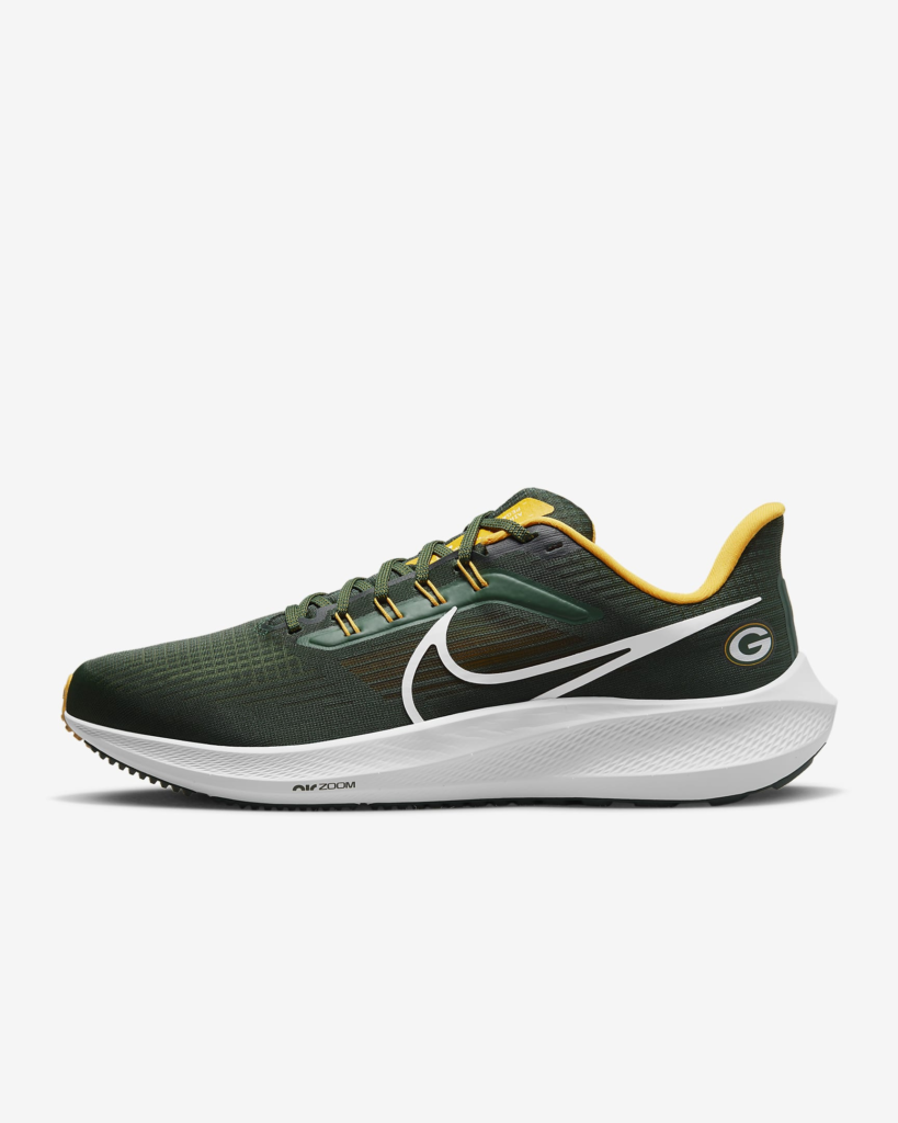 Nike Pegasus 39 (NFL Green Bay Packers) .17 Free Shipping