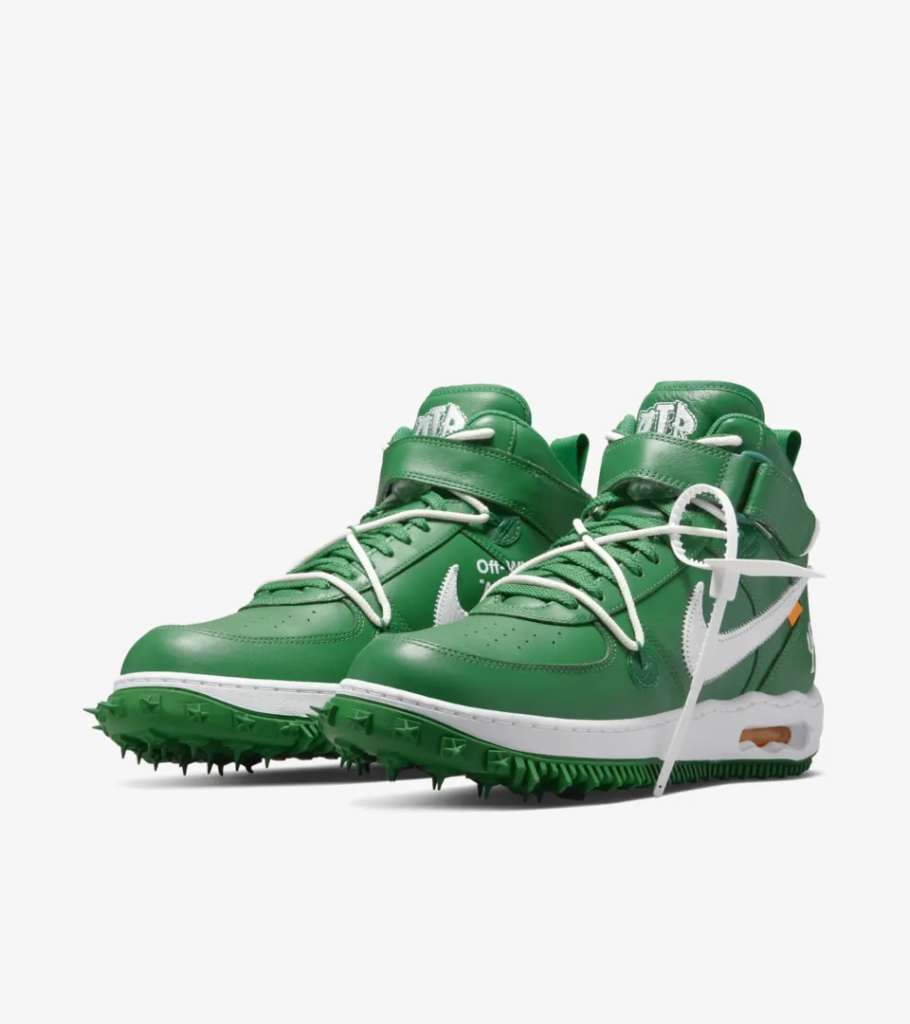 Off White x Nike Air Force 1 Mid ‘Pine Green’ 8.24 Free Shipping