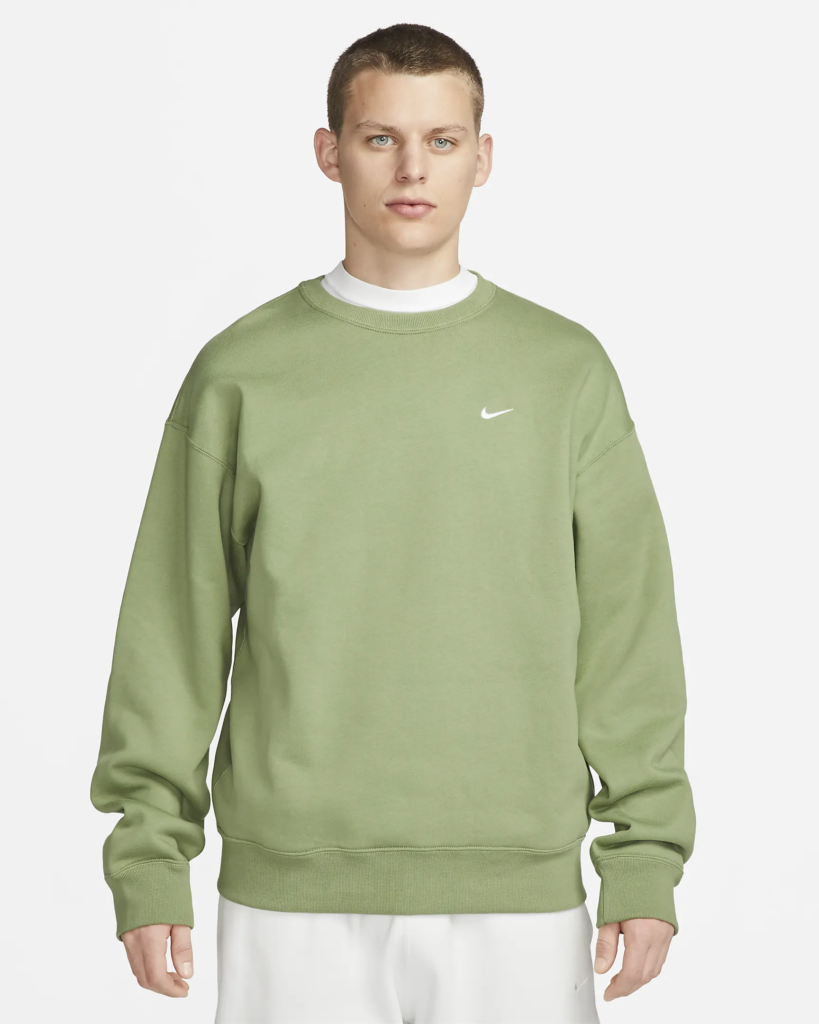 Nike Solo Swoosh Fleece Crew ‘Oil Green’ .97
