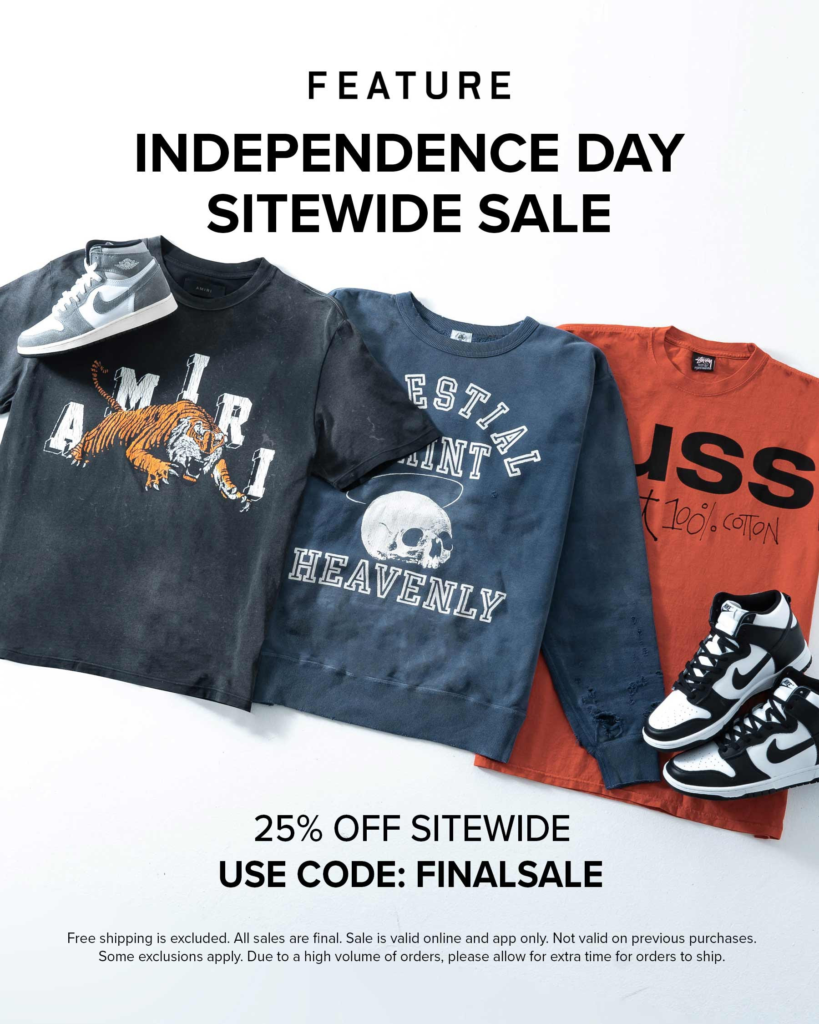 25% off SITE-WIDE Sale via FEATURE