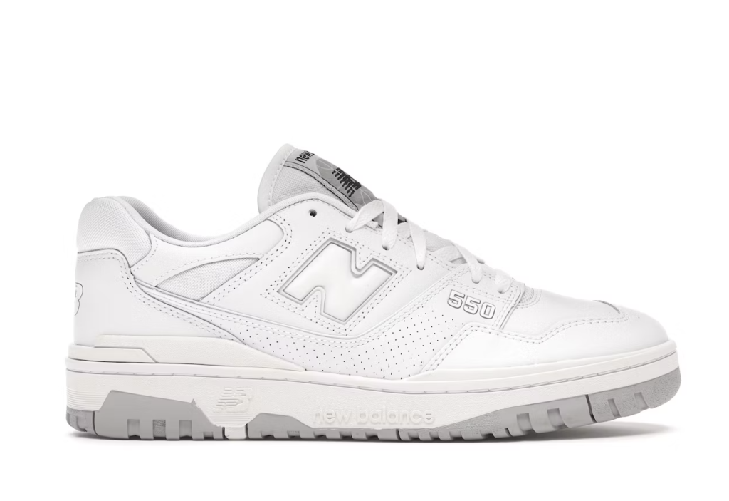 New Balance BB550 ‘White / Grey’ .19 Free Shipping