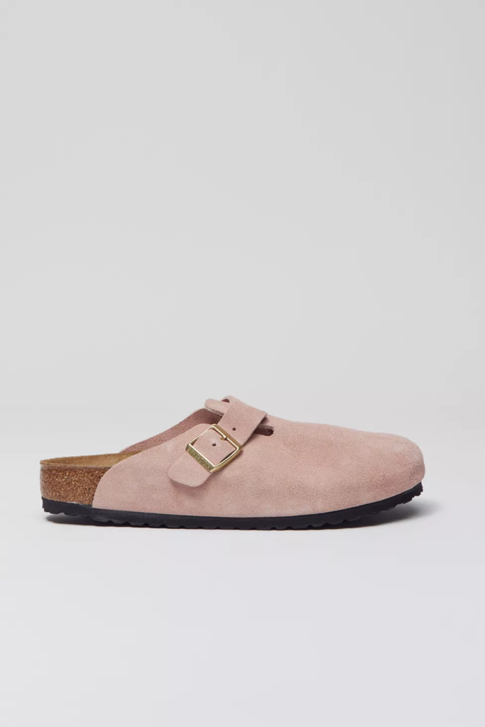 Birkenstock UO Exclusive Boston Suede Clog ‘Pink’