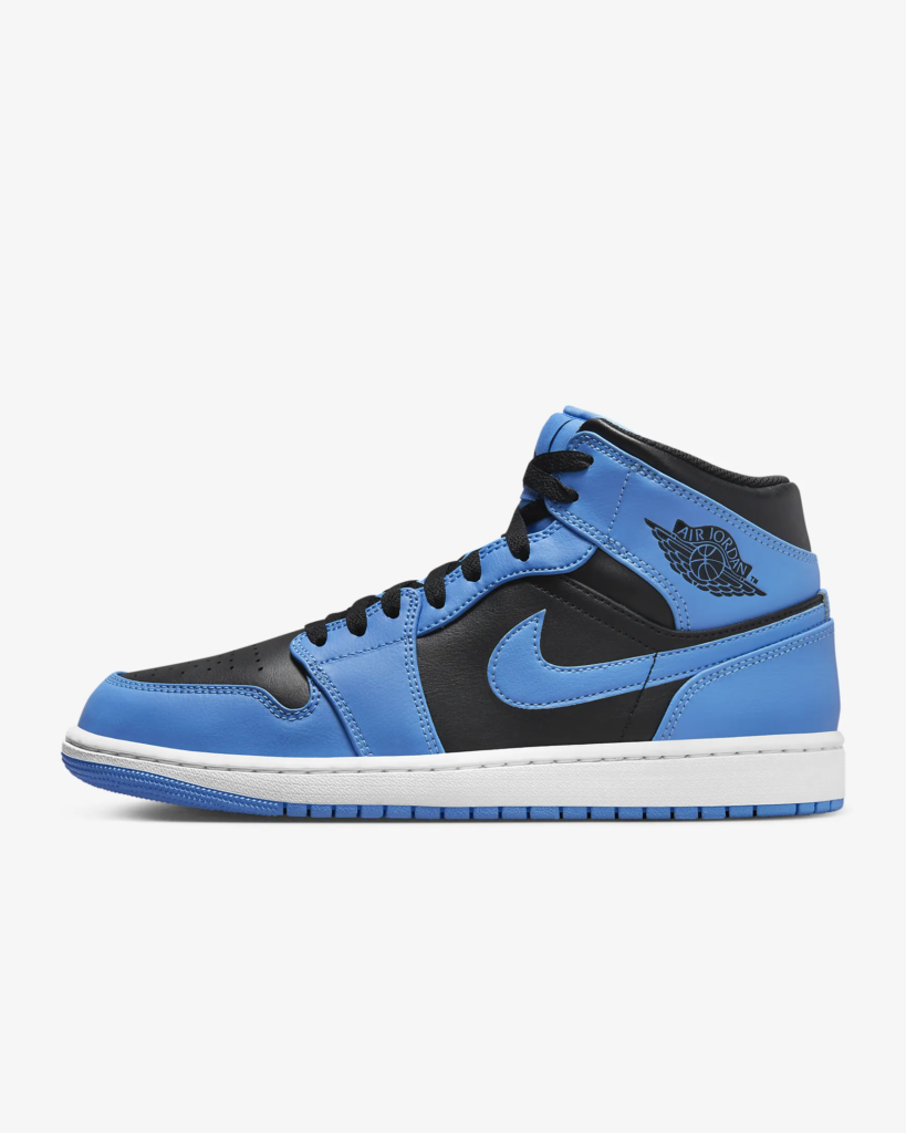 Air Jordan 1 Mid ‘Black / University Blue’