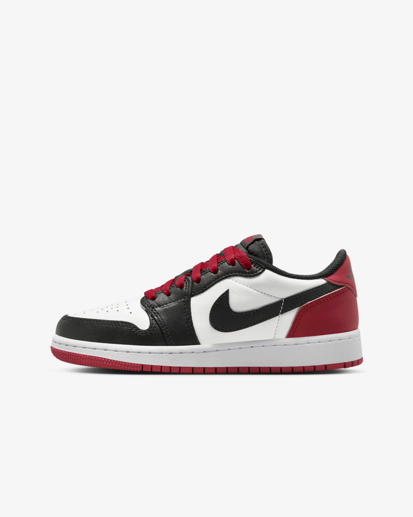 GS Air Jordan 1 Low Retro OG ‘Black Toe’