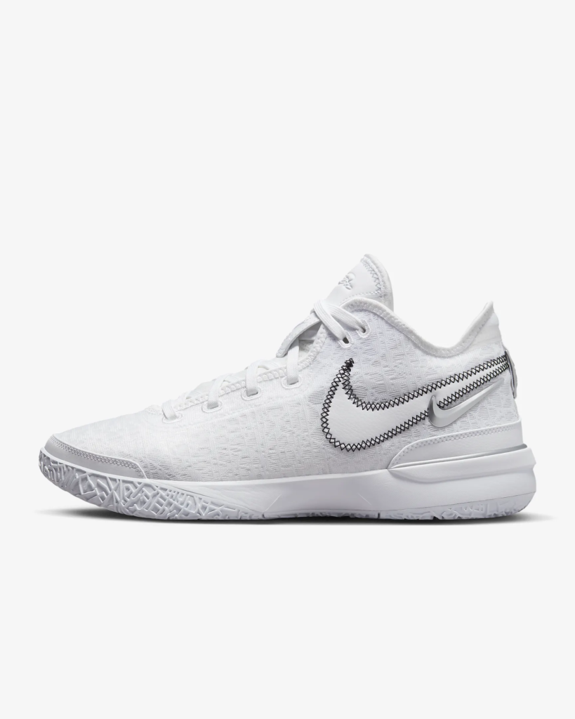 Nike LeBron NXXT Gen ‘White / Metallic Silver’ 9.57 Free Shipping