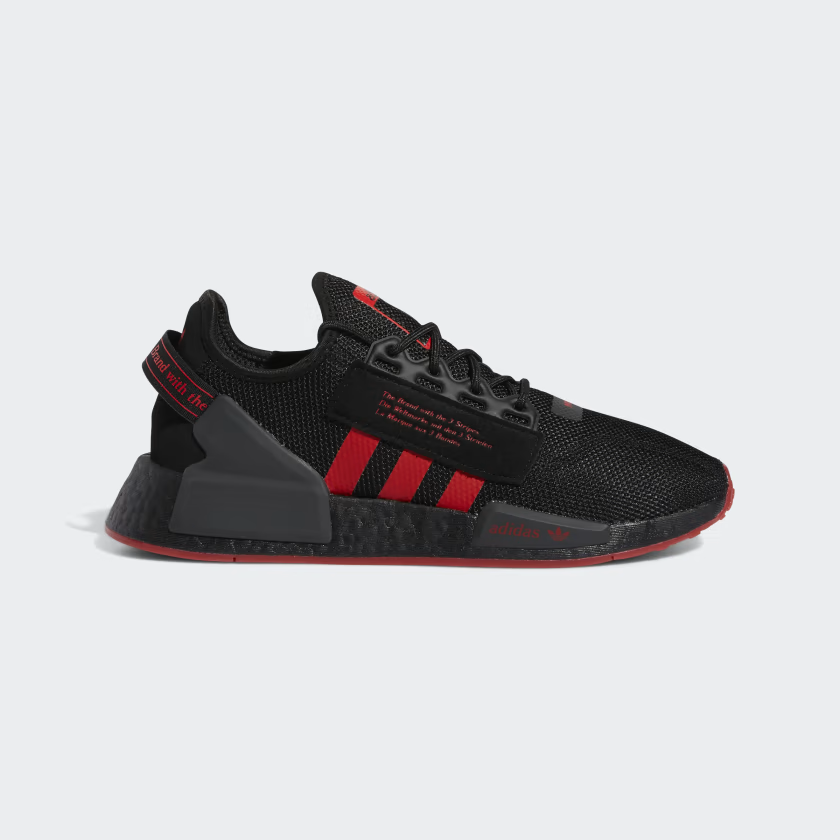 adidas NMD_R1 V2 ‘Core Black / Vivid Red’ .00 Free Shipping