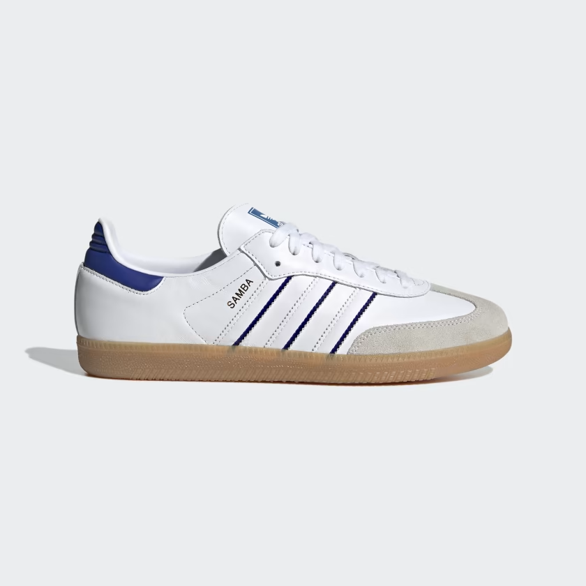adidas Samba ‘Cloud White / Lucid Blue’ .00 Free Shipping