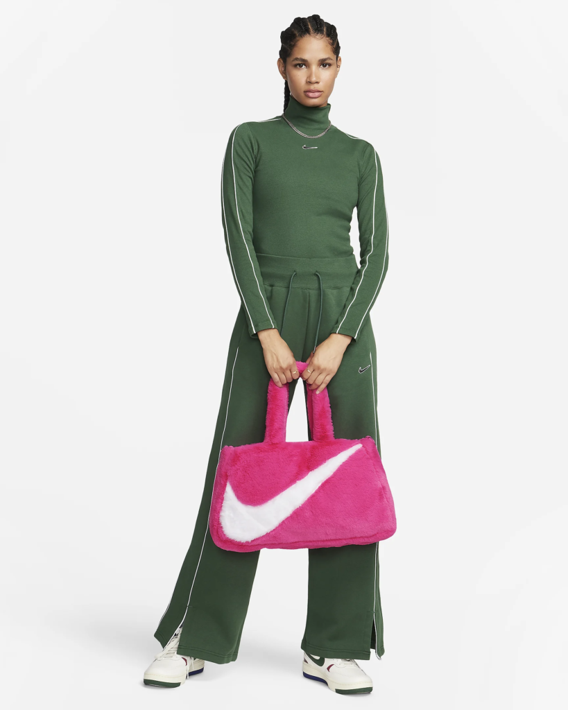 Nike Sportswear Faux Fur Tote ‘Laser Fuchsia’