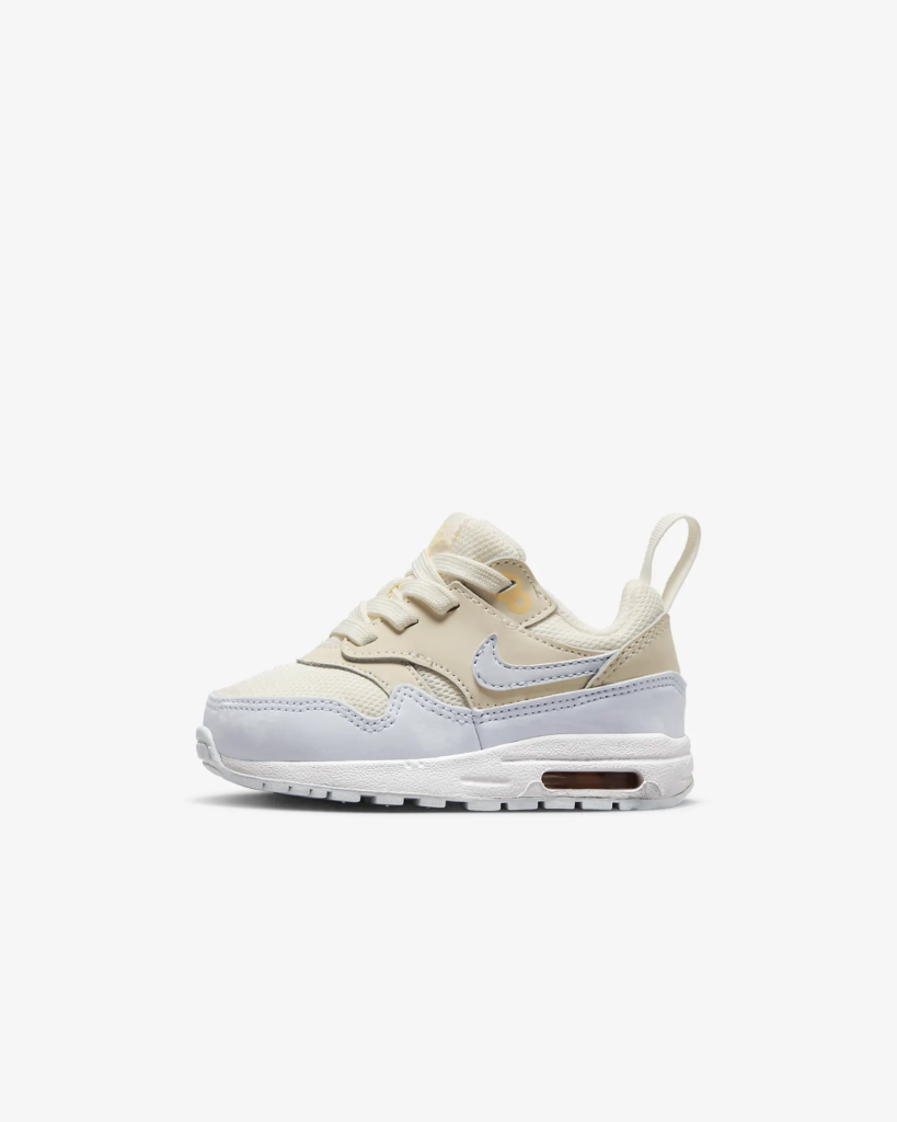 Toddler Air Max 1 EasyOn ‘Pale Ivory / Grey’