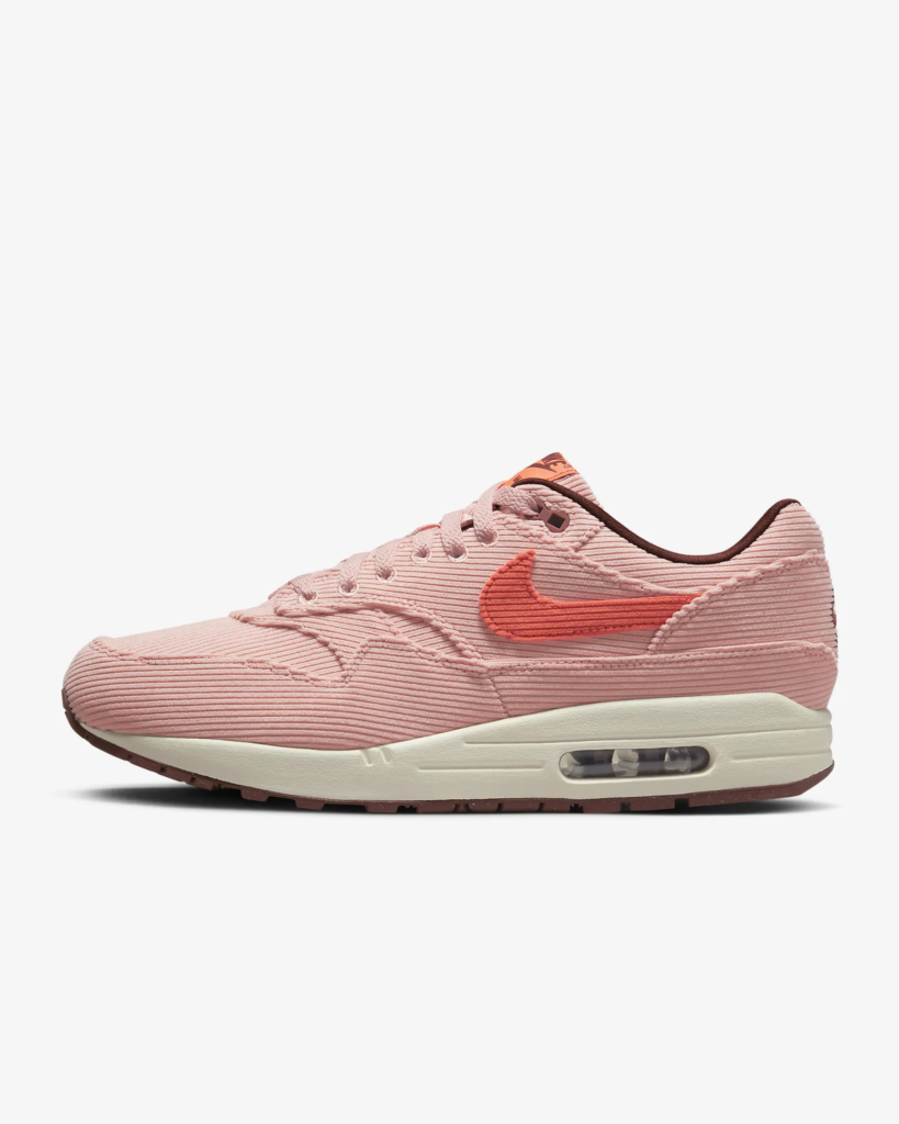 Nike Air Max 1 Premium Corduroy ‘Coral Stardust’ .72 Free Shipping