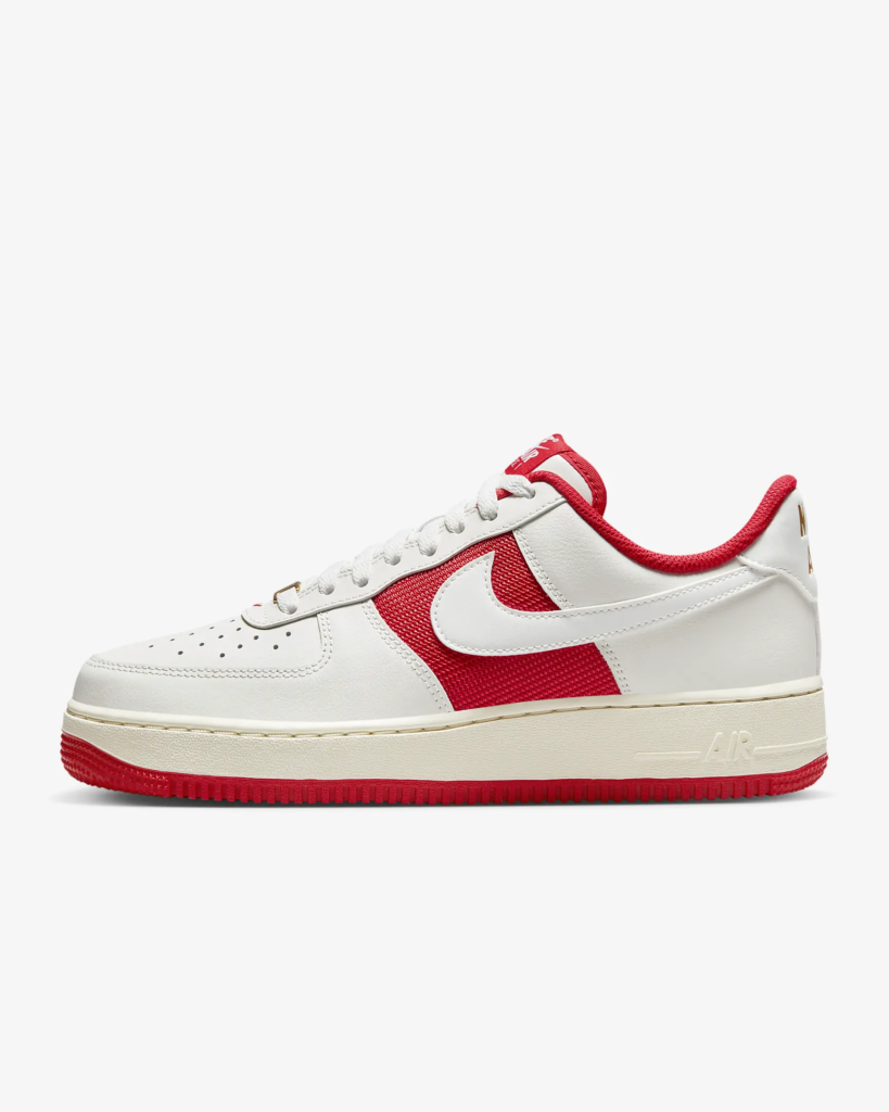Nike Air Force 1 ’07 ‘Sail / University Red’ .47 Free Shipping