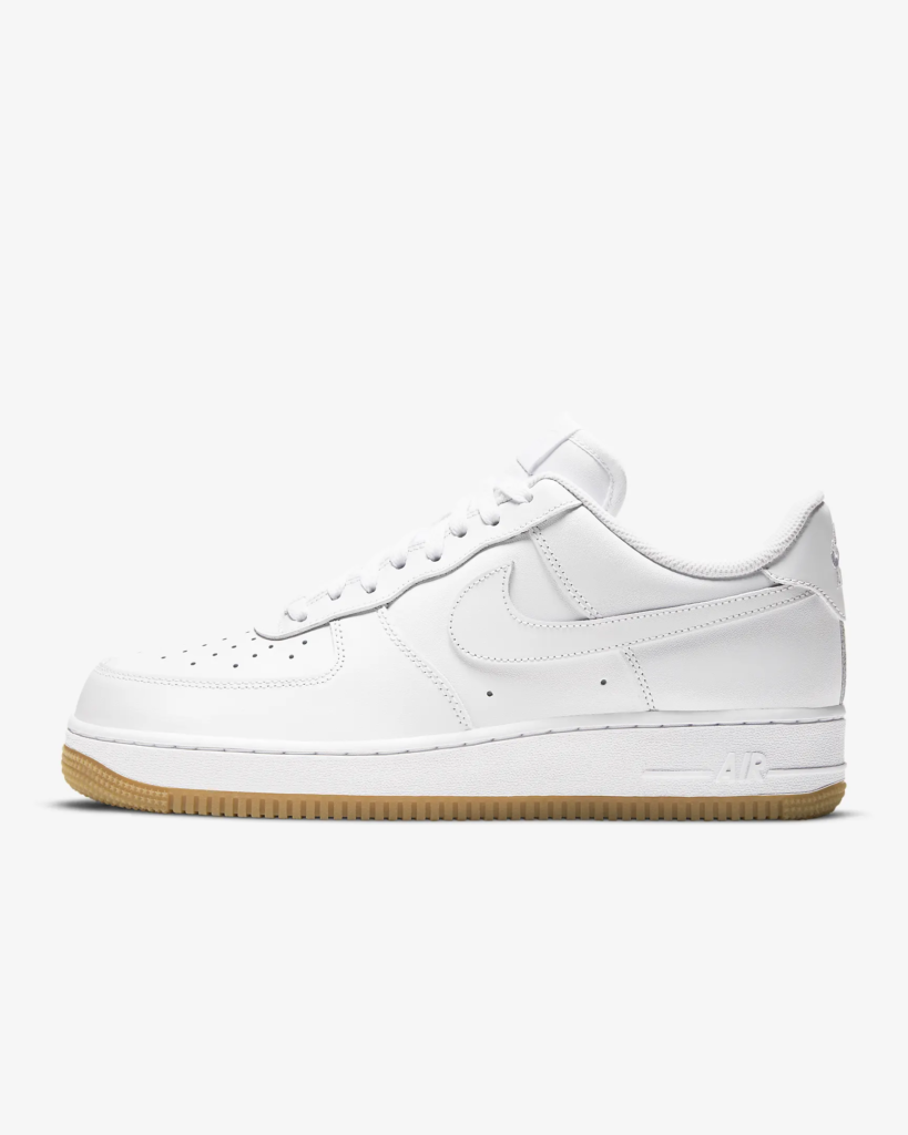 Nike Air Force 1 ’07 ‘White / Gum’ .50 Free Shipping