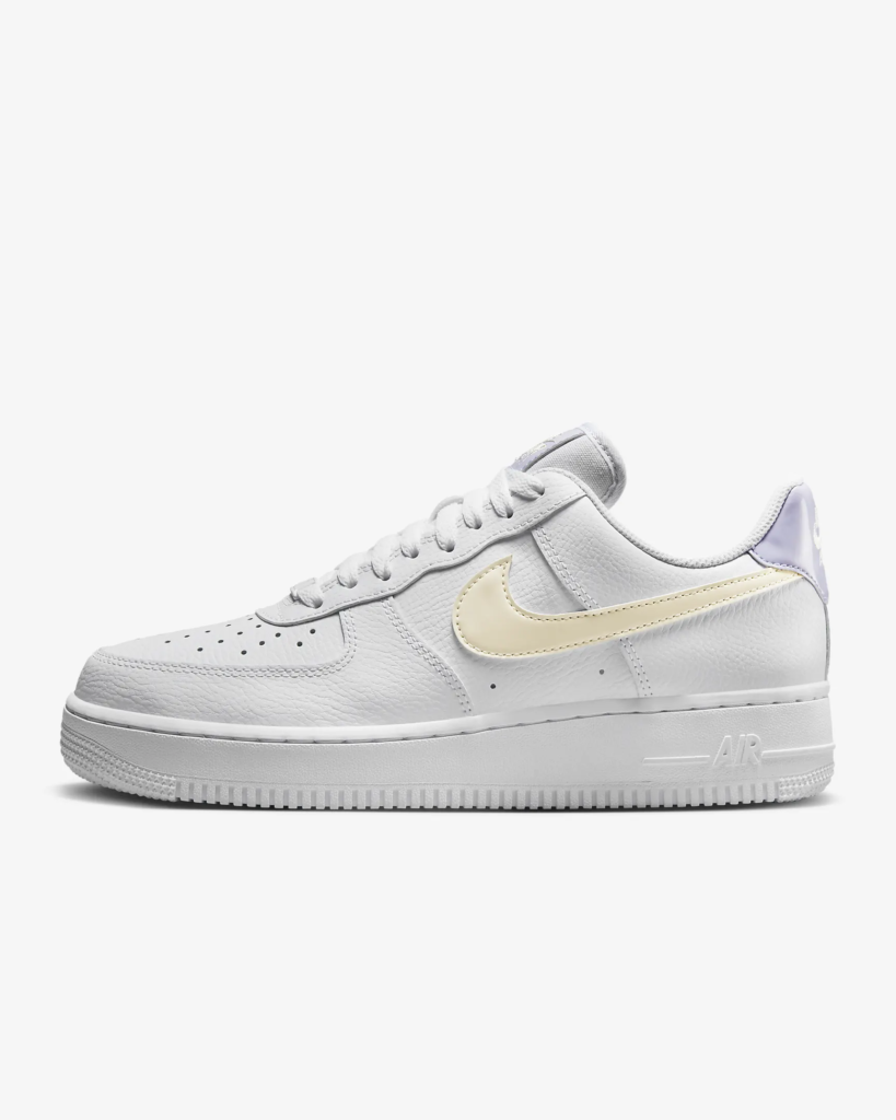 Nike Air Force 1 ’07 ‘Coconut Milk / Oxygen Purple’ .50 Free Shipping