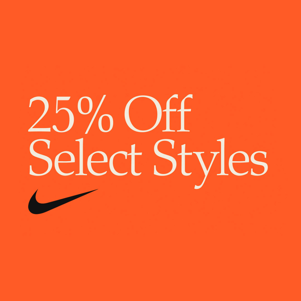 Nike 25% off FLASH Sale
