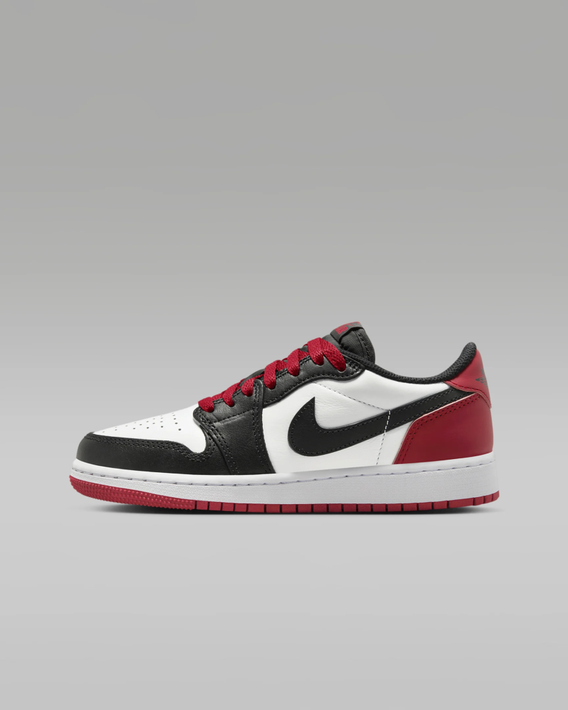 GS Air Jordan 1 Retro Low OG ‘Black Toe’ .00 Free Shipping