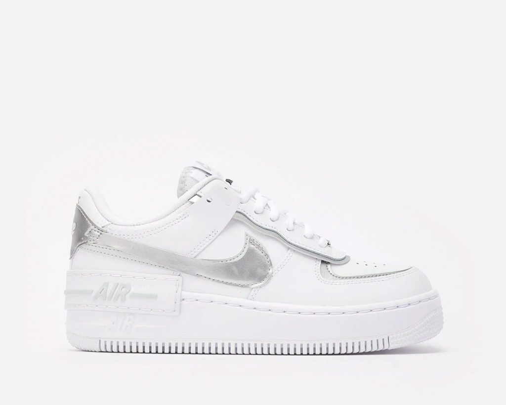 Women’s Nike Air Force 1 Shadow ‘White / Silver’ .97